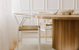The Nordic Round Dining Table - Natural Wood