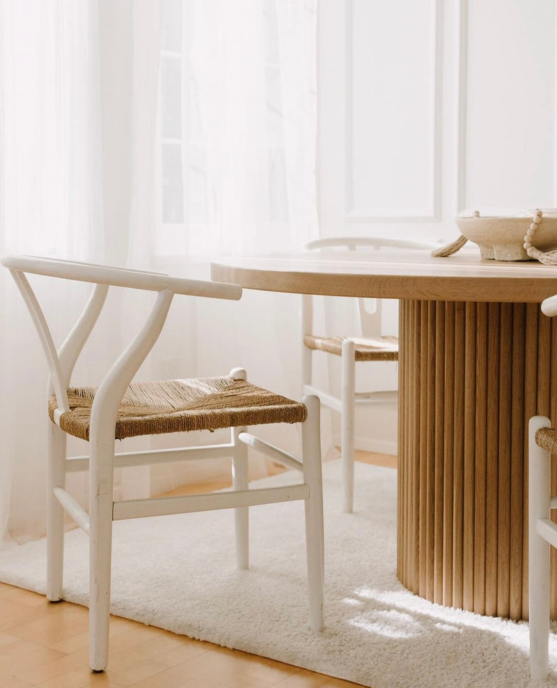 The Nordic Round Dining Table - Natural Wood