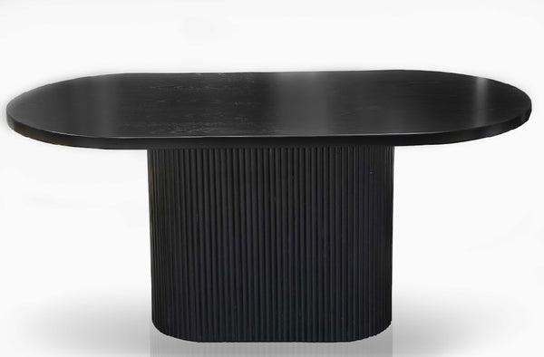 The Oval Dining Table - Black